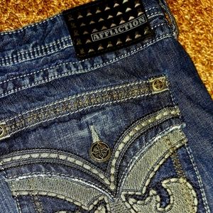 Mens Affliction Denim Blue Jeans Size 40 Blake